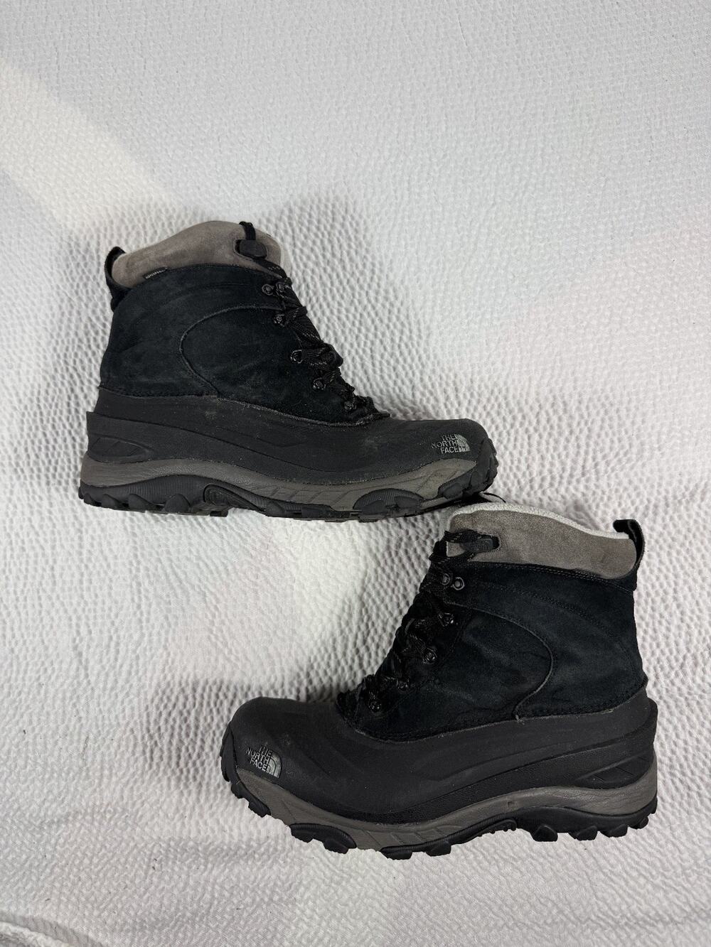 The North Face Mens Chilkat Winter Waterproof Insulated Snow Boots Size 13 Black